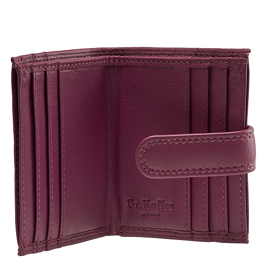 Кредитница Dr.Koffer из натуральной кожи фиолетовое