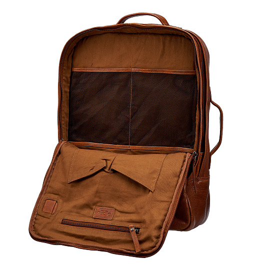 Рюкзак Dr.Koffer из натуральной кожи светло-коричневый