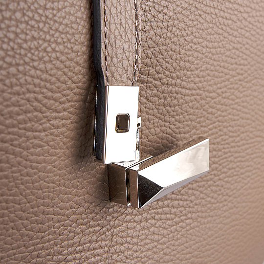 Женская сумка Dr. Koffer из натуральной кожи бежевая