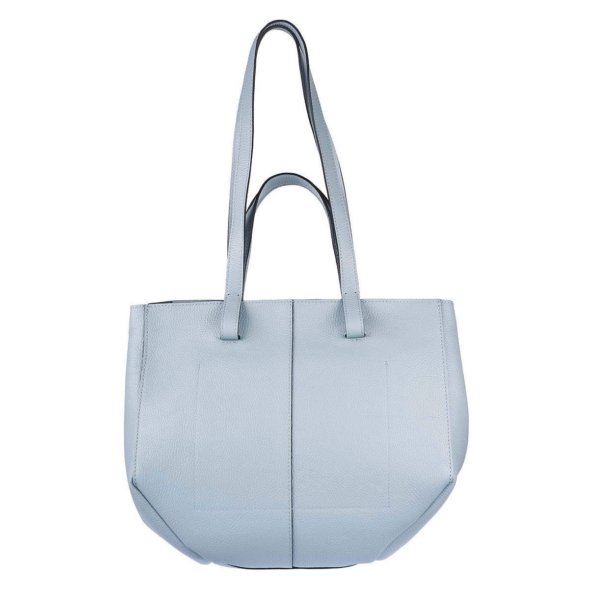 Женская сумка Dr. Koffer из натуральной кожи голубая