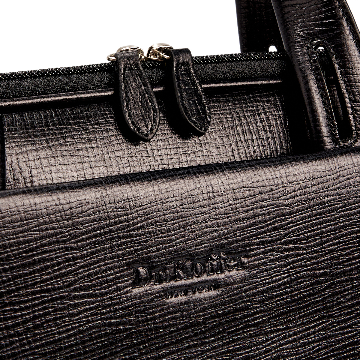 Женская сумка Dr.Koffer из натуральной кожи чёрная