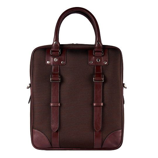 Сумка планшет Dr.Koffer из нейлона и натуральной кожи