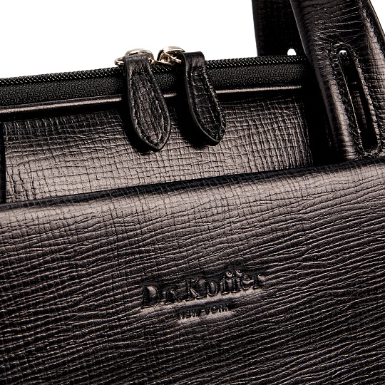 Женская сумка Dr.Koffer из натуральной кожи чёрная