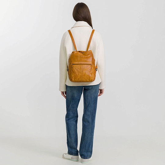 Сумка через плечо Dr.Koffer из натуральной кожи коричневая