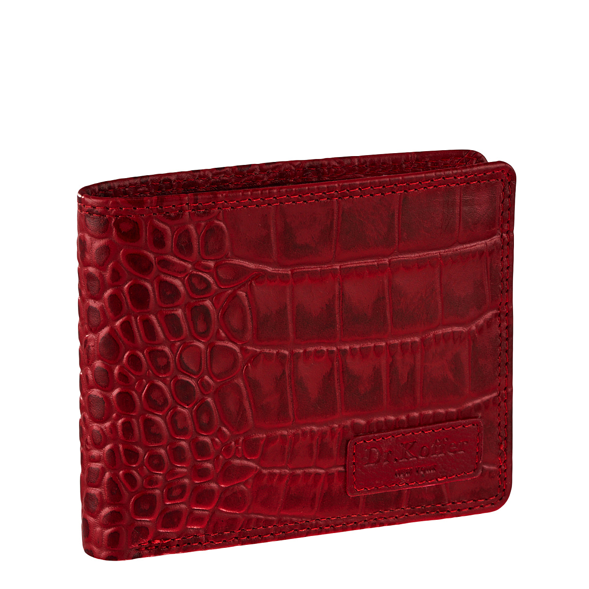 Портмоне Dr.Koffer из натуральной кожи красное