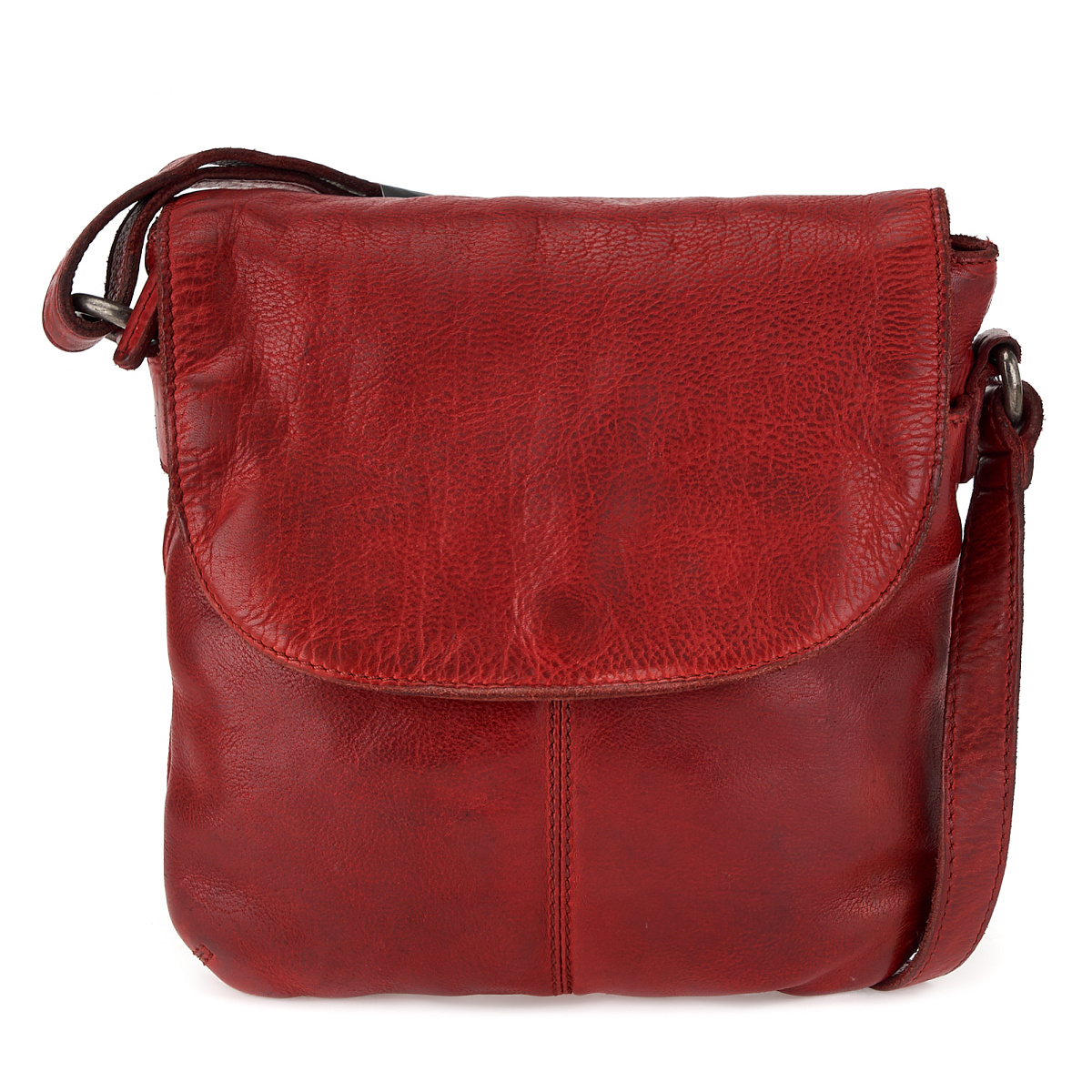 Сумка через плечо Dr.Koffer из натуральной кожи красная