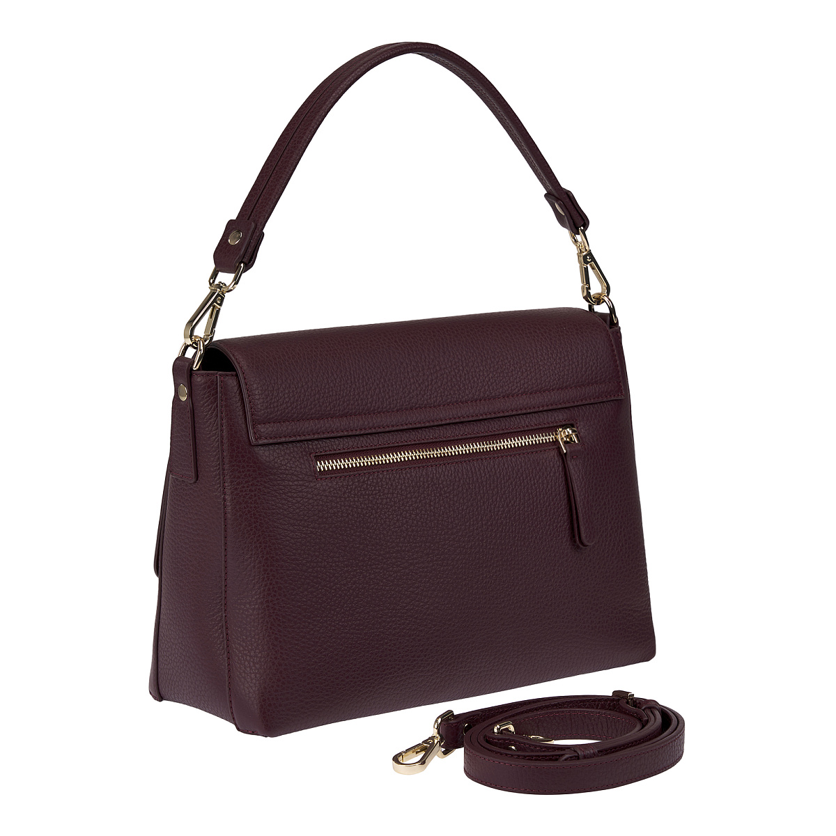 Женская сумка  Dr. Koffer из натуральной кожи бордовая