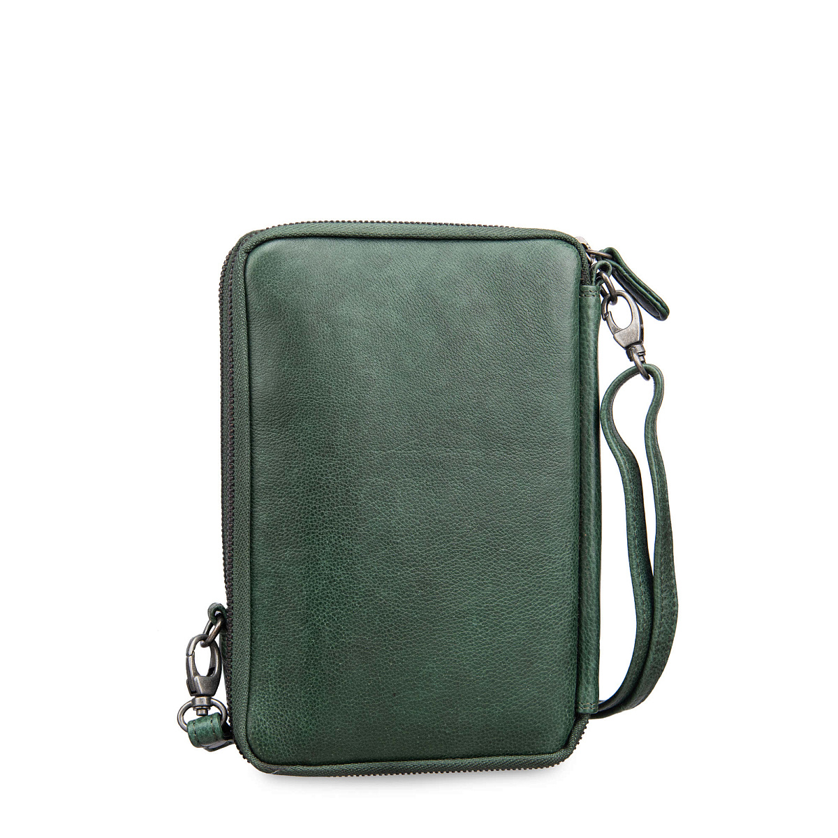 Сумка через плечо Dr.Koffer из натуральной кожи зеленая