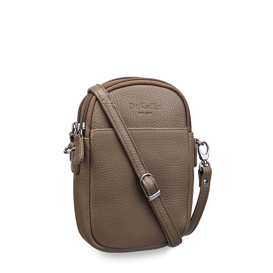 Сумка через плечо Dr.Koffer из натуральной кожи коричневая