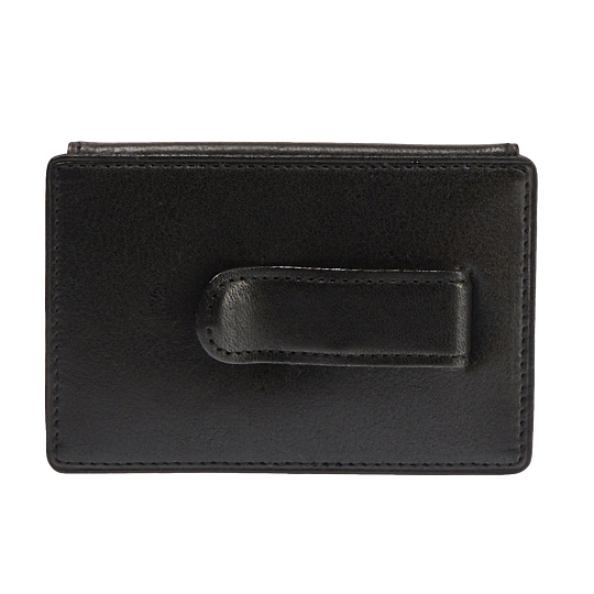 Визитница Dr.Koffer из натуральной кожи черная