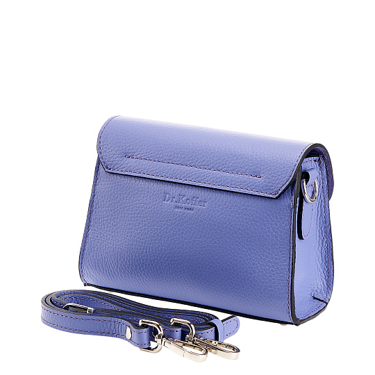Женская сумка Dr. Koffer из натуральной кожи голубая