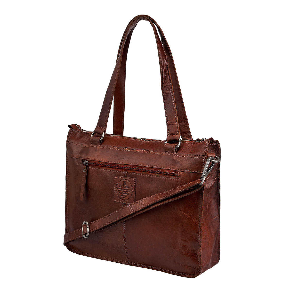 Женская сумка Dr.Koffer из натуральной кожи светло-коричневая