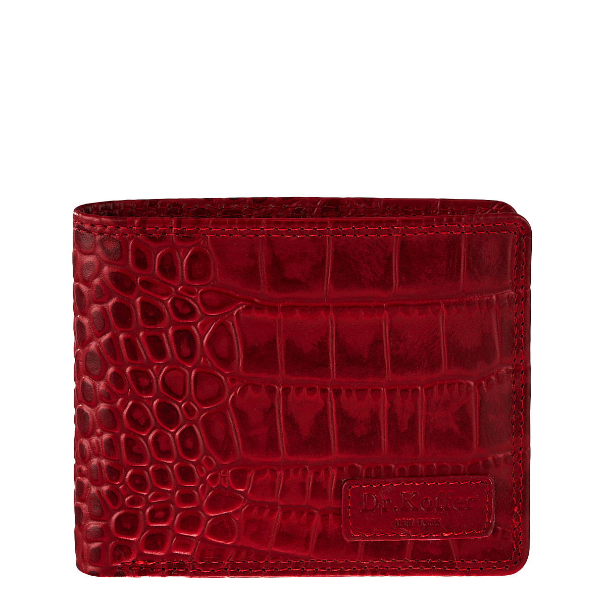 Портмоне Dr.Koffer из натуральной кожи красное