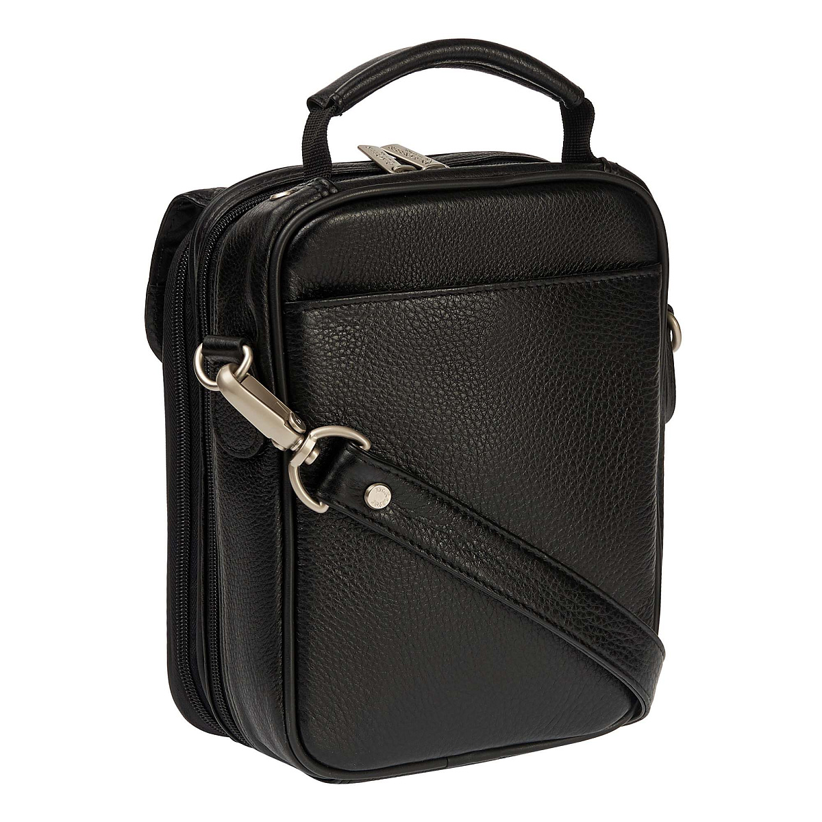 Черная кожаная сумка для документов Dr.Koffer B216170-01-04