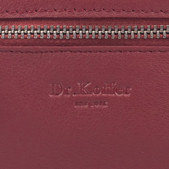 Ключница Dr.Koffer из натуральной кожи бордовая