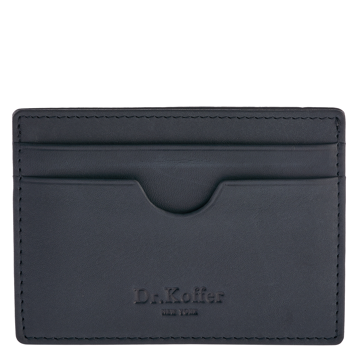 Кредитница Dr.Koffer из натуральной кожи синяя