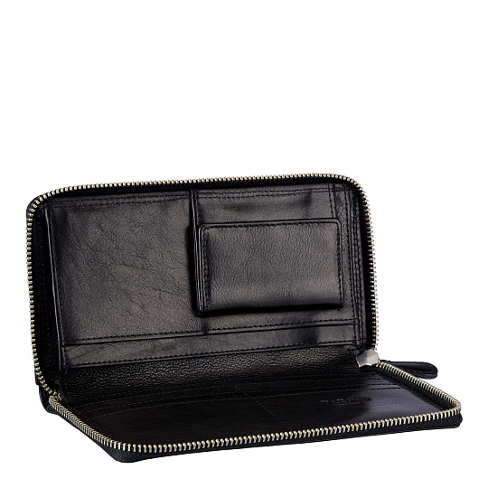 Портмоне Dr.Koffer из натуральной кожи черное