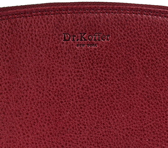 Портмоне Dr.Koffer из натуральной кожи бордовый