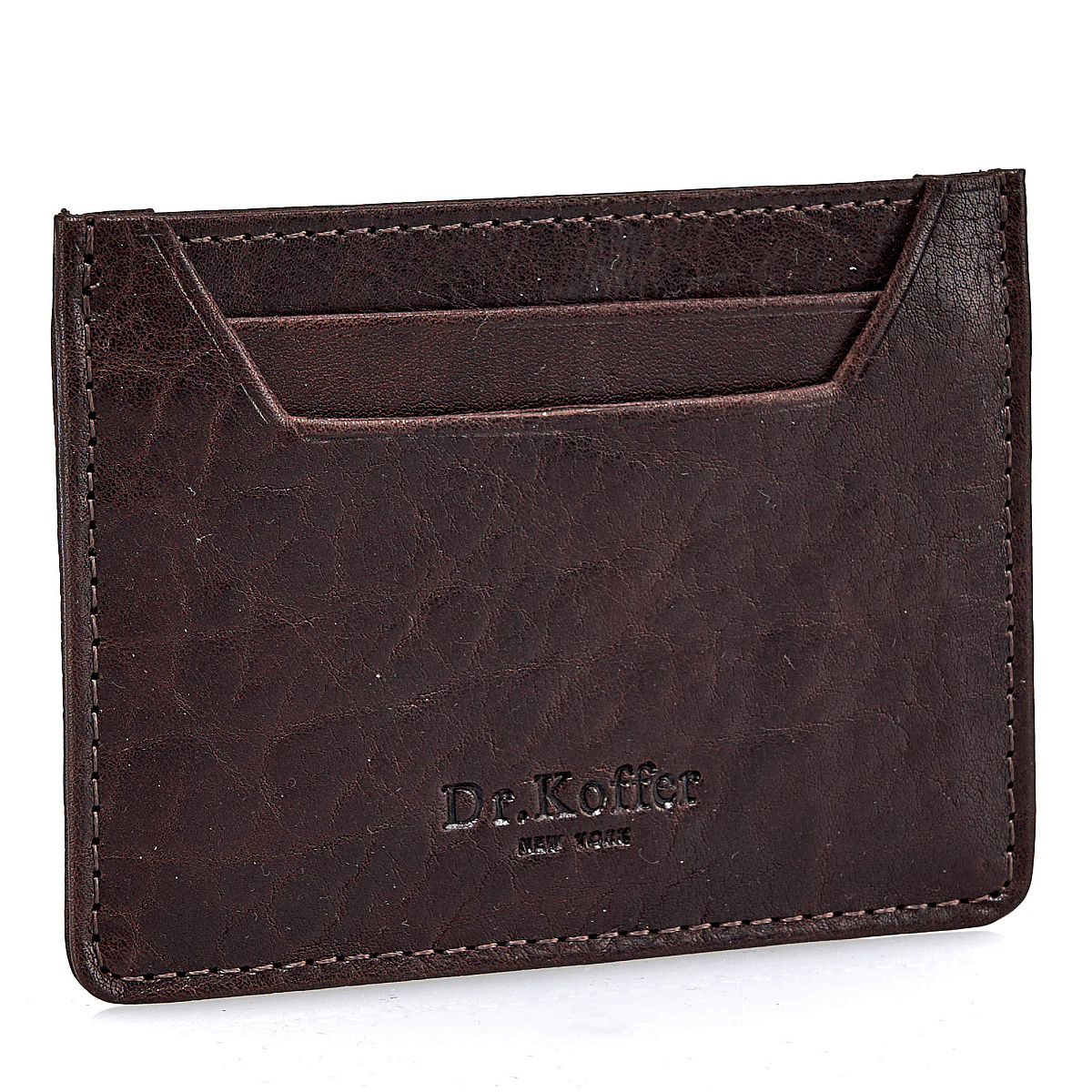 Кредитница Dr.Koffer из натуральной кожи коричневая