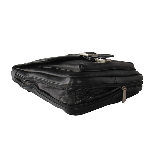 Сумка планшет Dr.Koffer из натуральной кожи черный