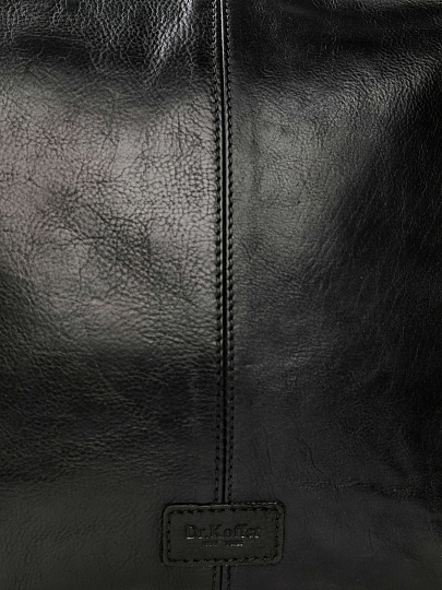 Сумка через плечо Dr.Koffer из натуральной кожи черная