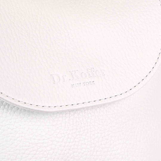 Женская сумка Dr. Koffer из натуральной кожи белая