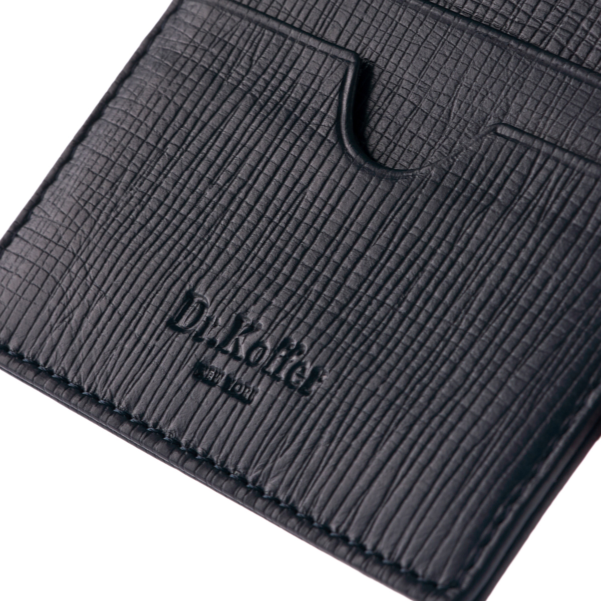 Кредитница Dr.Koffer из натуральной кожи синяя