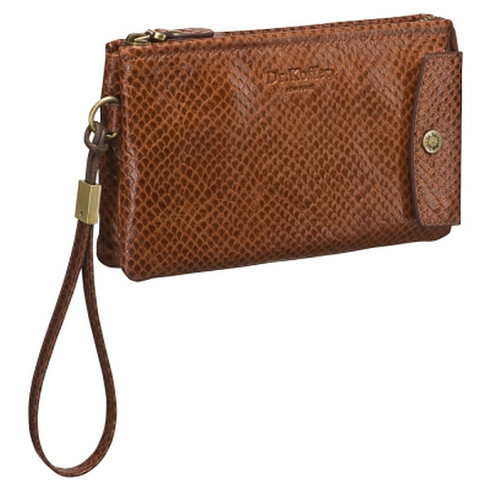 Сумка барсетка из натуральной кожи Dr. Koffer коричневая