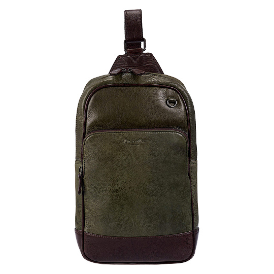 Рюкзак Dr.Koffer из натуральной кожи зеленый