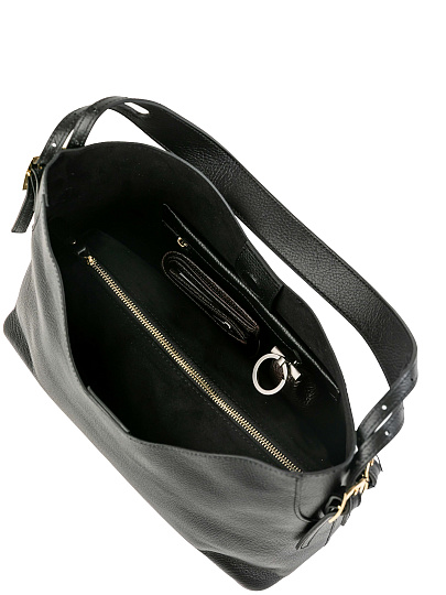 Женская сумка Dr.Koffer из натуральной кожи черная