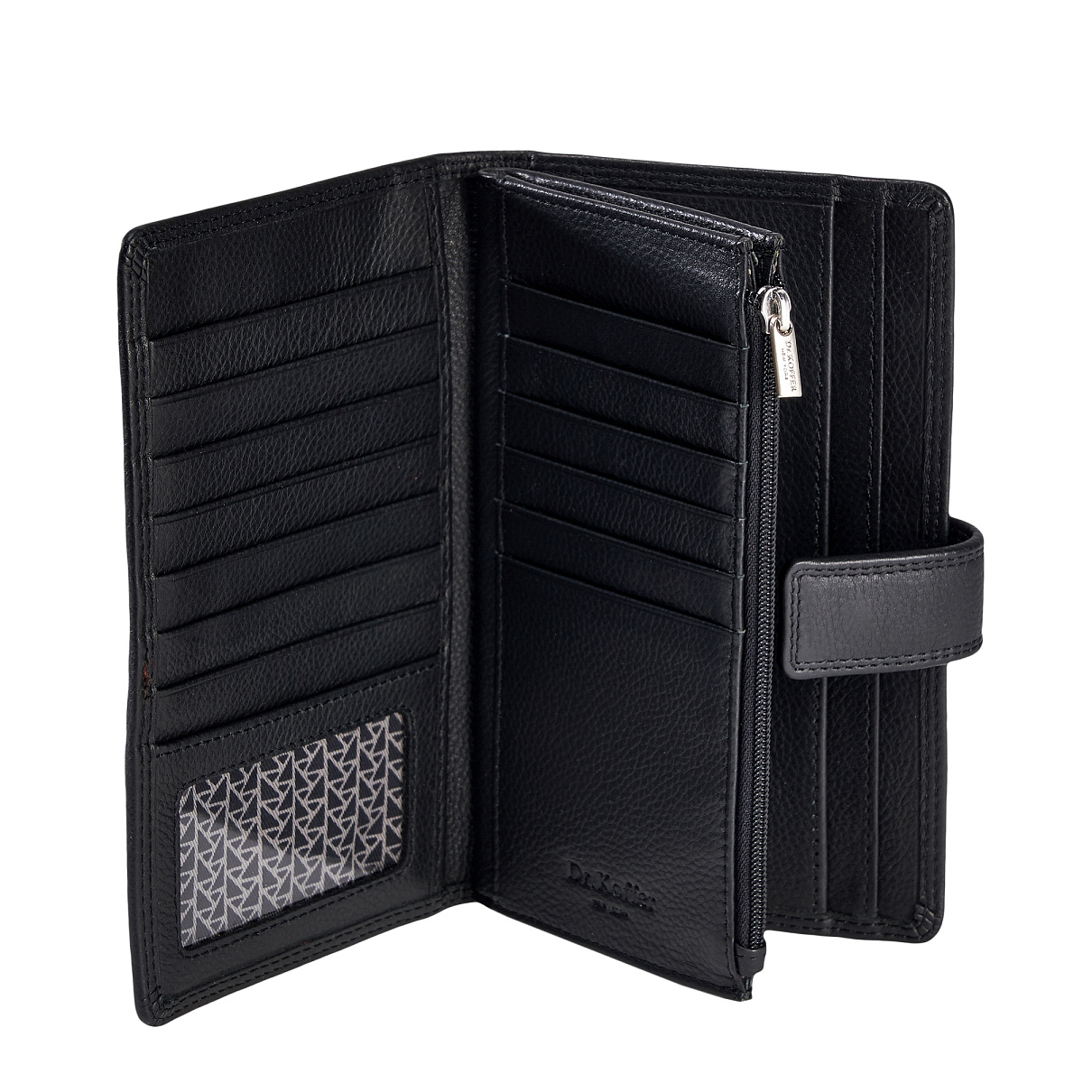 Портмоне Dr.Koffer из натуральной кожи черное