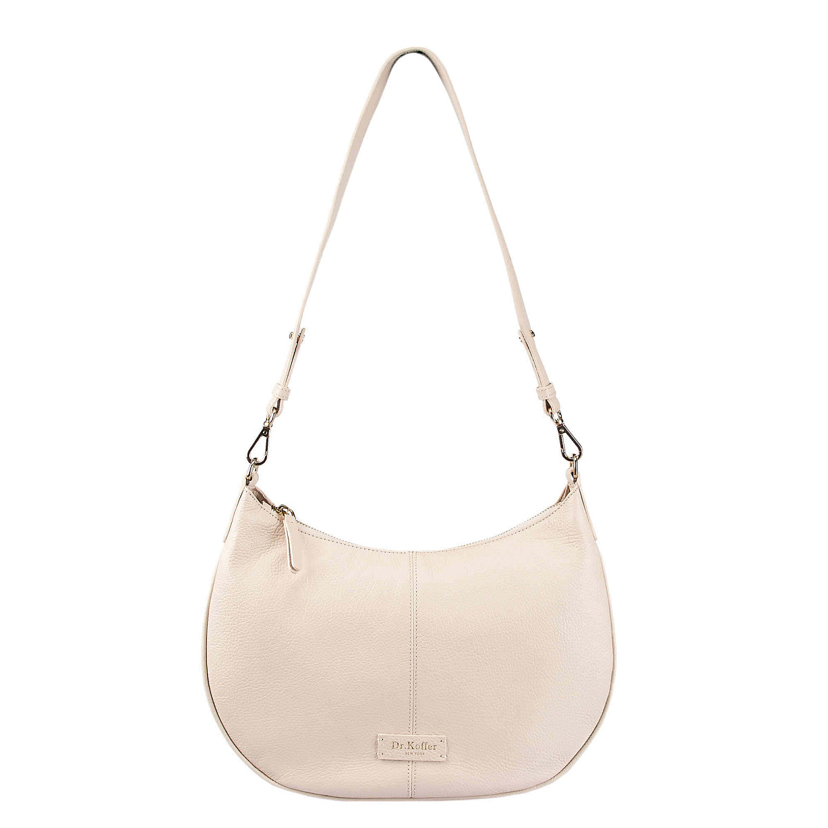 Женская сумка  Dr. Koffer из натуральной кожи бежевая