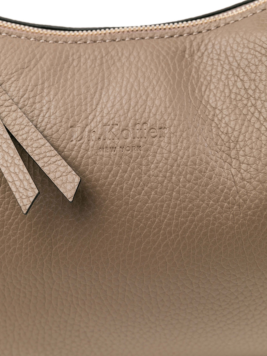 Женская сумка Dr.Koffer из натуральной кожи светло-бежевая