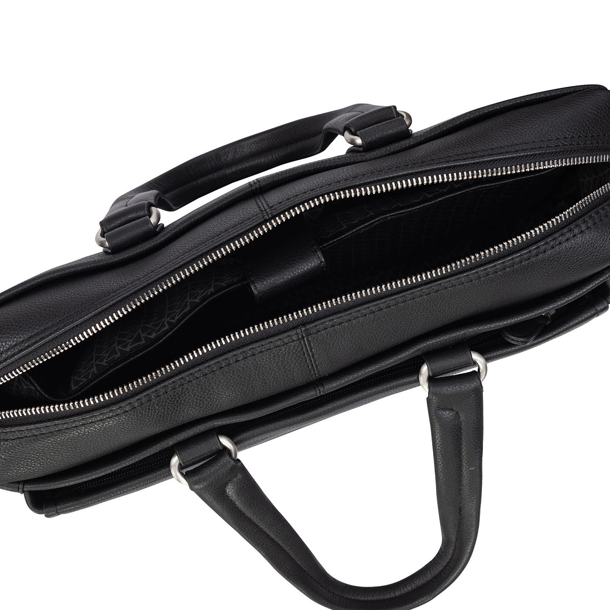 Деловая сумка Dr.Koffer из натуральной кожи черная