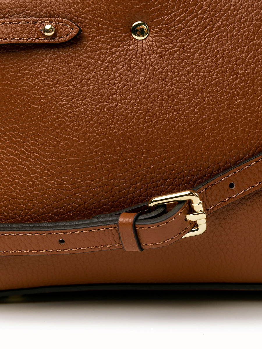 Женская сумка Dr.Koffer из натуральной кожи коричневая