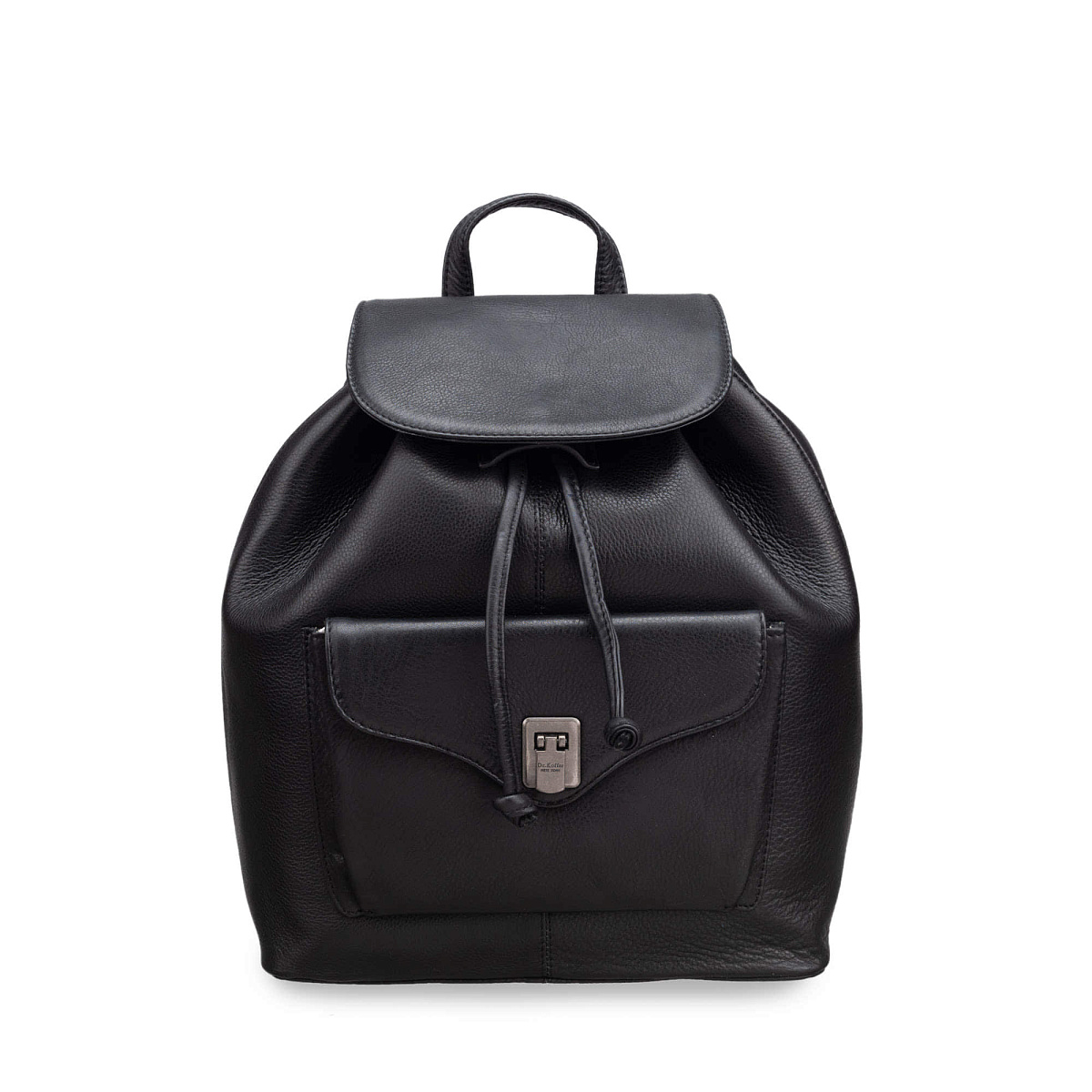 Рюкзак Dr.Koffer из натуральной кожи черный