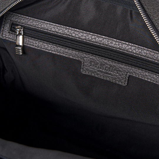 Сумка дорожная Dr.Koffer из натуральной кожи серая