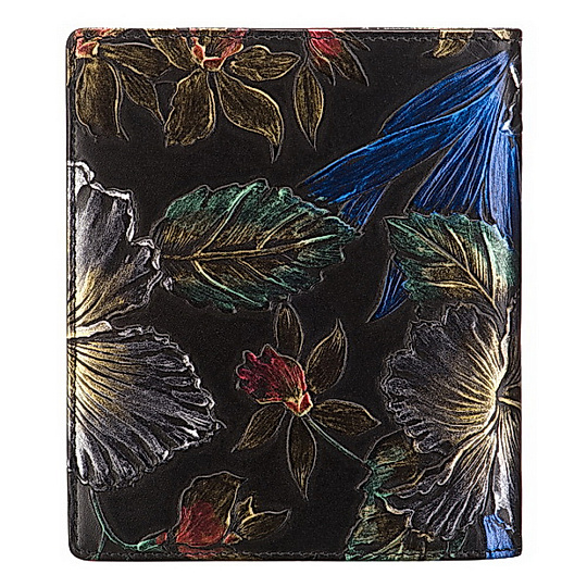 Визитница Dr.Koffer из натуральной кожи черная