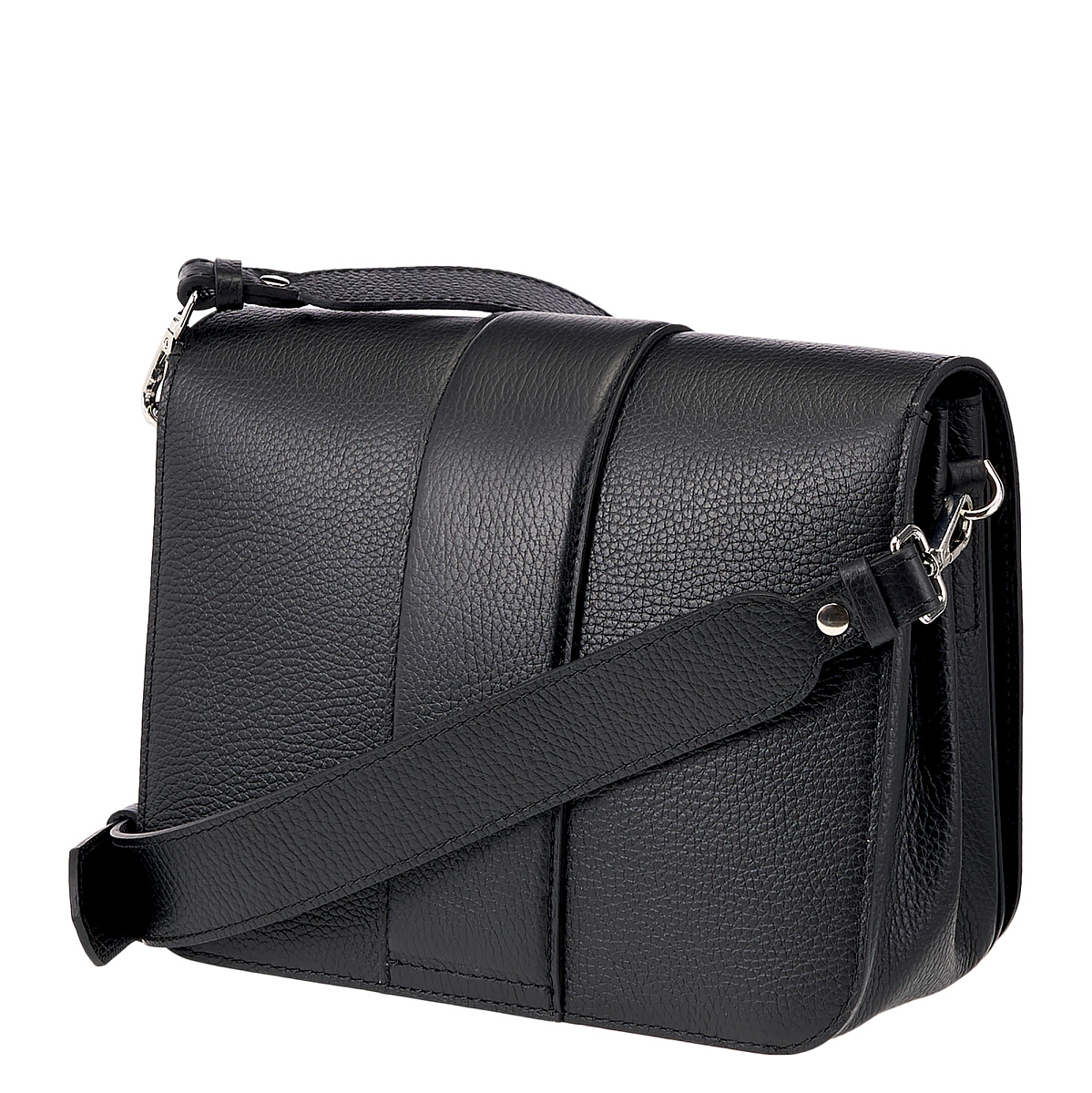 Женская сумка Dr. Koffer из натуральной кожи черная