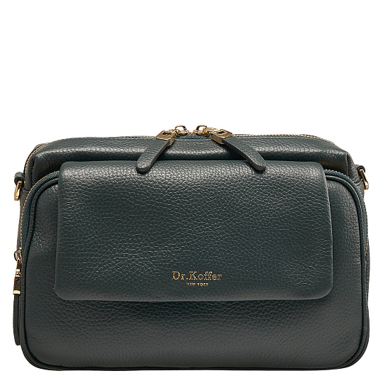 Женская сумка  Dr. Koffer из натуральной кожи зеленая