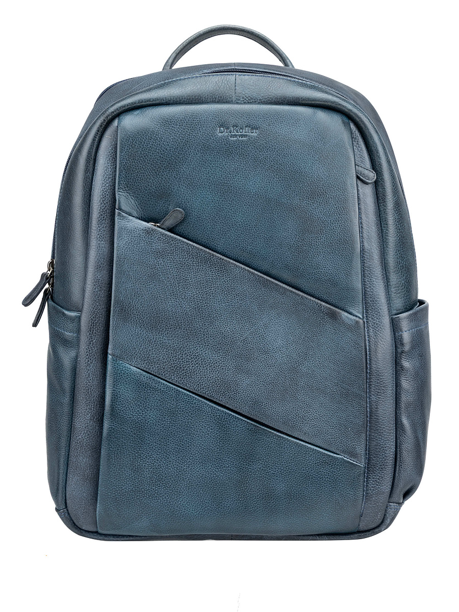 Рюкзак Dr. Koffer из натуральной кожи синий