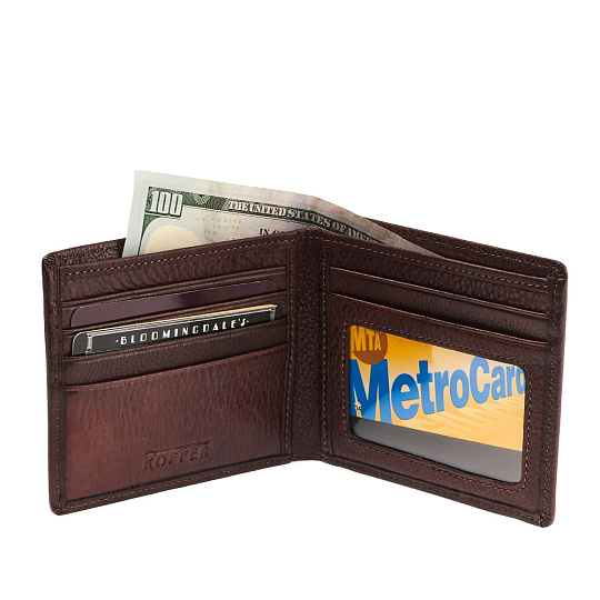 Портмоне Dr.Koffer из натуральной кожи коричневое