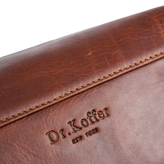 Несессер Dr.Koffer из натуральной кожи коричневый