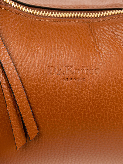 Женская сумка Dr.Koffer из натуральной кожи коричневая
