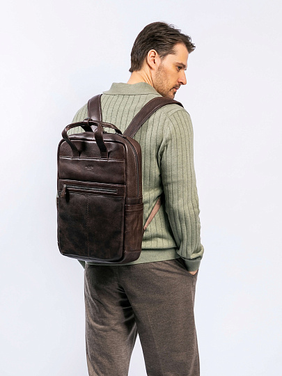 Рюкзак Dr. Koffer из натуральной кожи коричневый