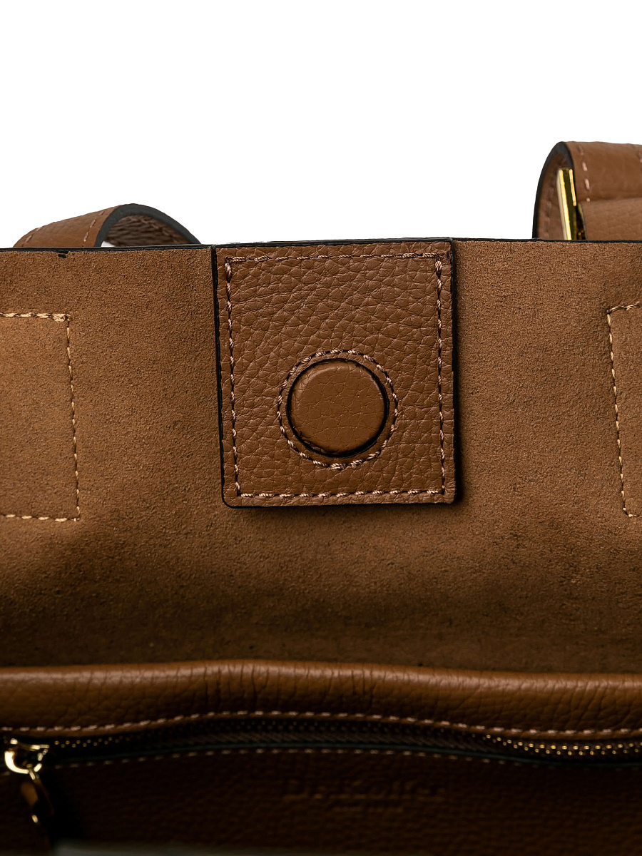 Женская сумка Dr.Koffer из натуральной кожи коричневая