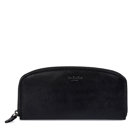 Портмоне Dr.Koffer из натуральной кожи черное