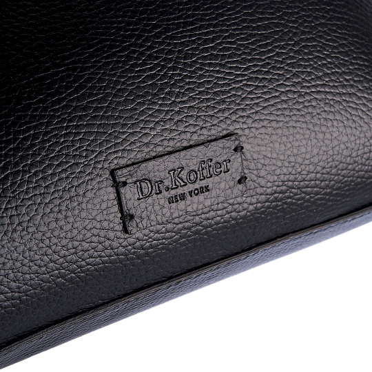 Женская сумка Dr. Koffer из натуральной кожи черная