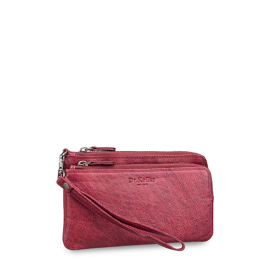 Портмоне Dr.Koffer из натуральной кожи красное