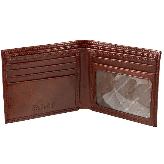 Портмоне Dr.Koffer из натуральной кожи светло-коричневое